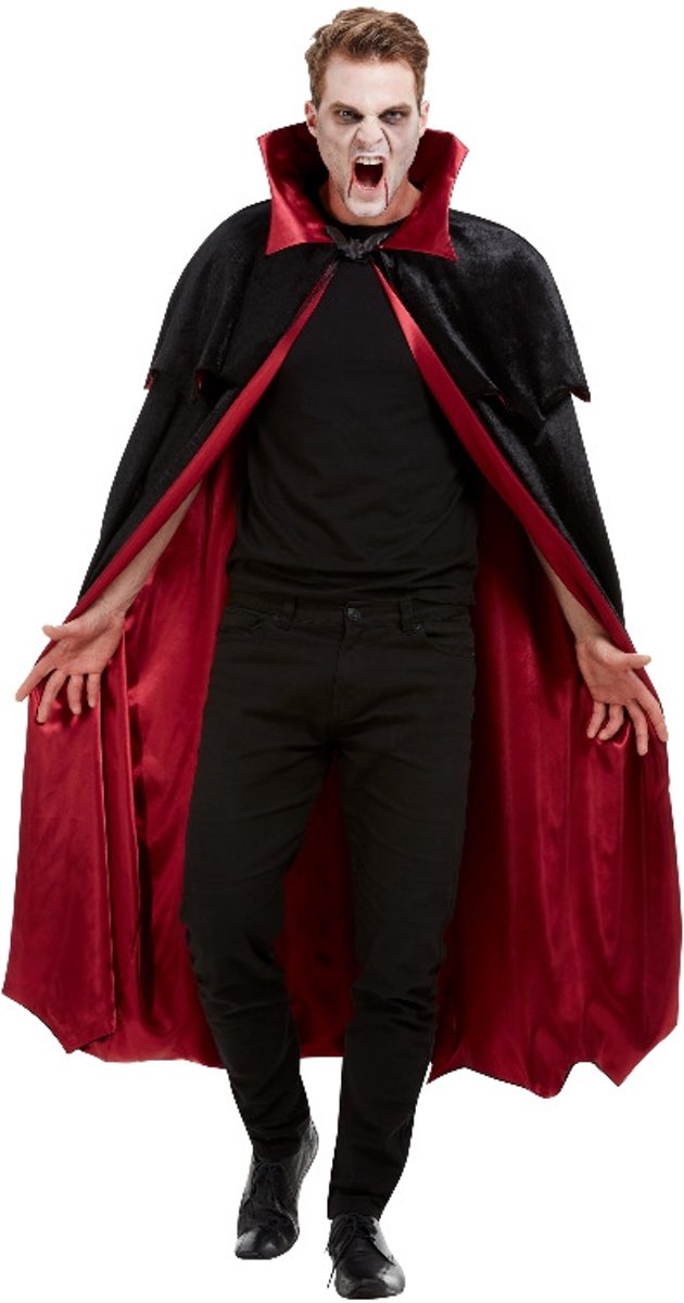 Vampier & Dracula Kostuum | Luxe Cape IJdele Vampier Man | One Size | Halloween |  